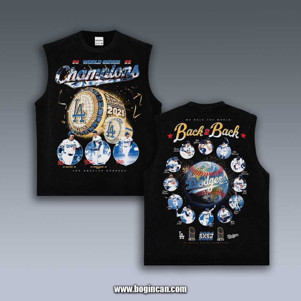 VINTAGE TANK TOP | 2025 DODGER CHAMPIONS 11.7