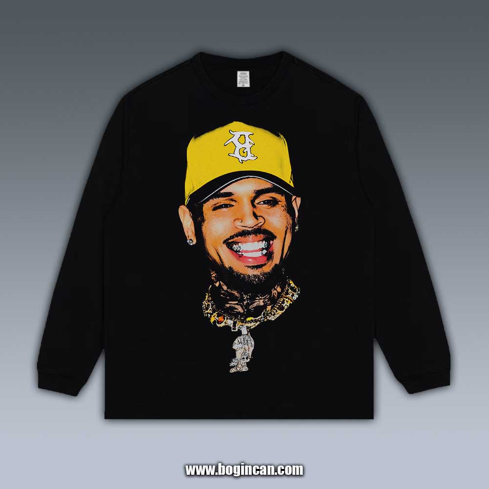VINTAGE LONG SLEEVE TEE | CHRIS BROWN 7.8.2