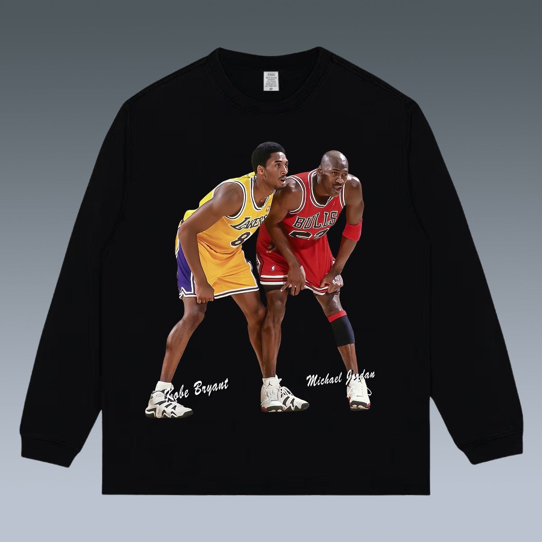 VINTAGE LONG SLEEVE TEE | KOBE& MICHAEL JORDAN
