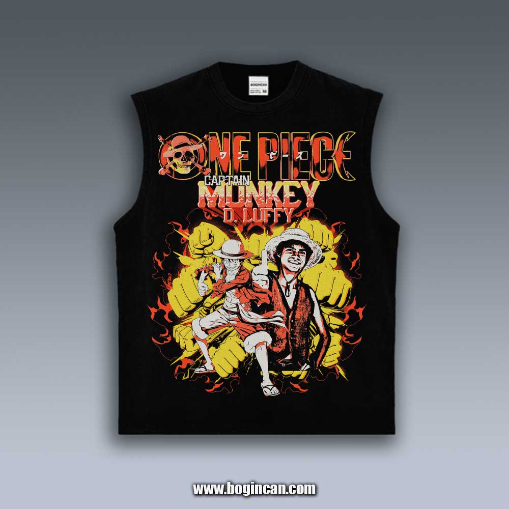 VINTAGE TANK TOP | ONE PIECE MONKEY D. LUFFY 4.4