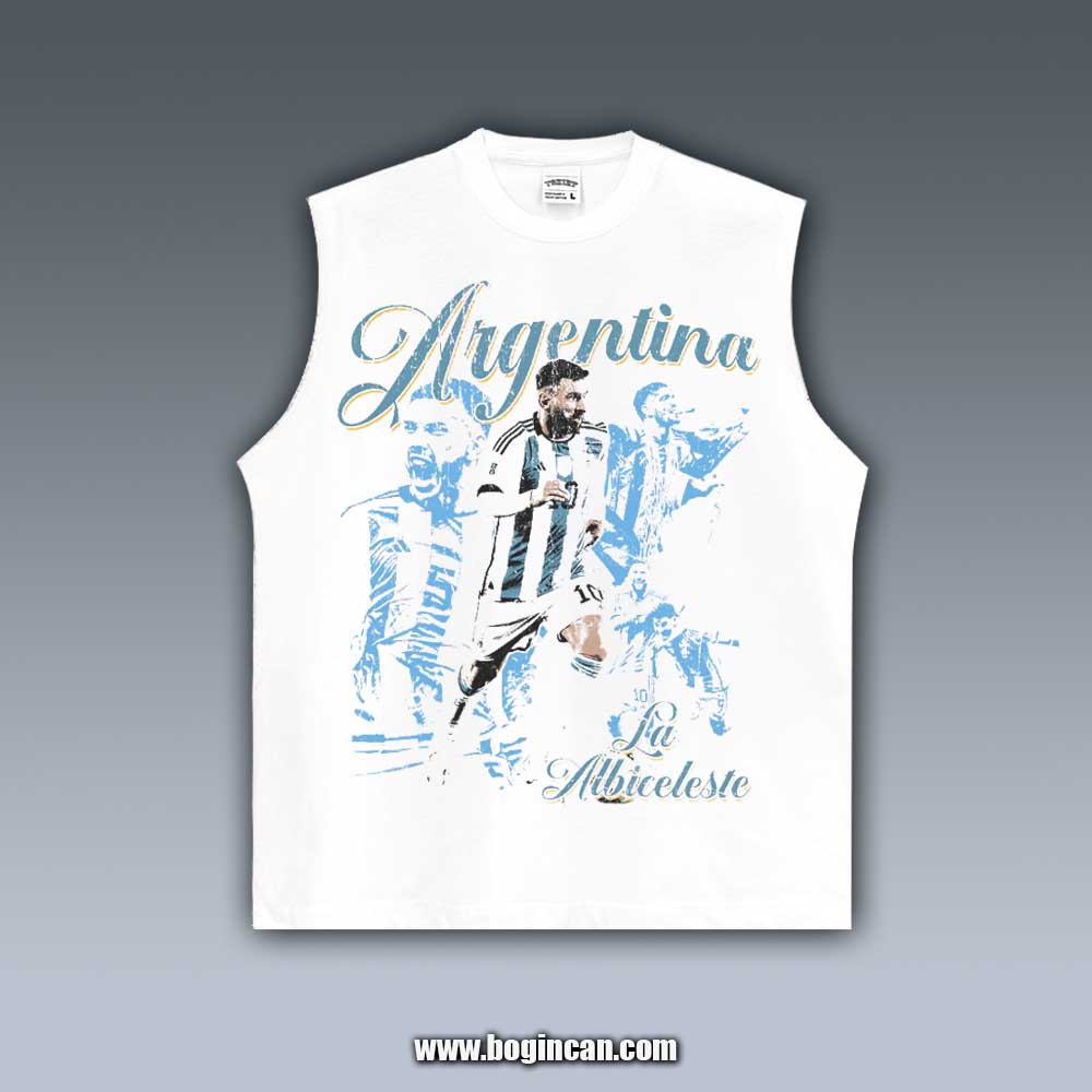 VINTAGE TANK TOP | MESSI ARGENTINA 2026 WORLD CUP 6.8