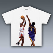 VINTAGE TEE | KOBE VS JORDAN FADEAWAY 4.23