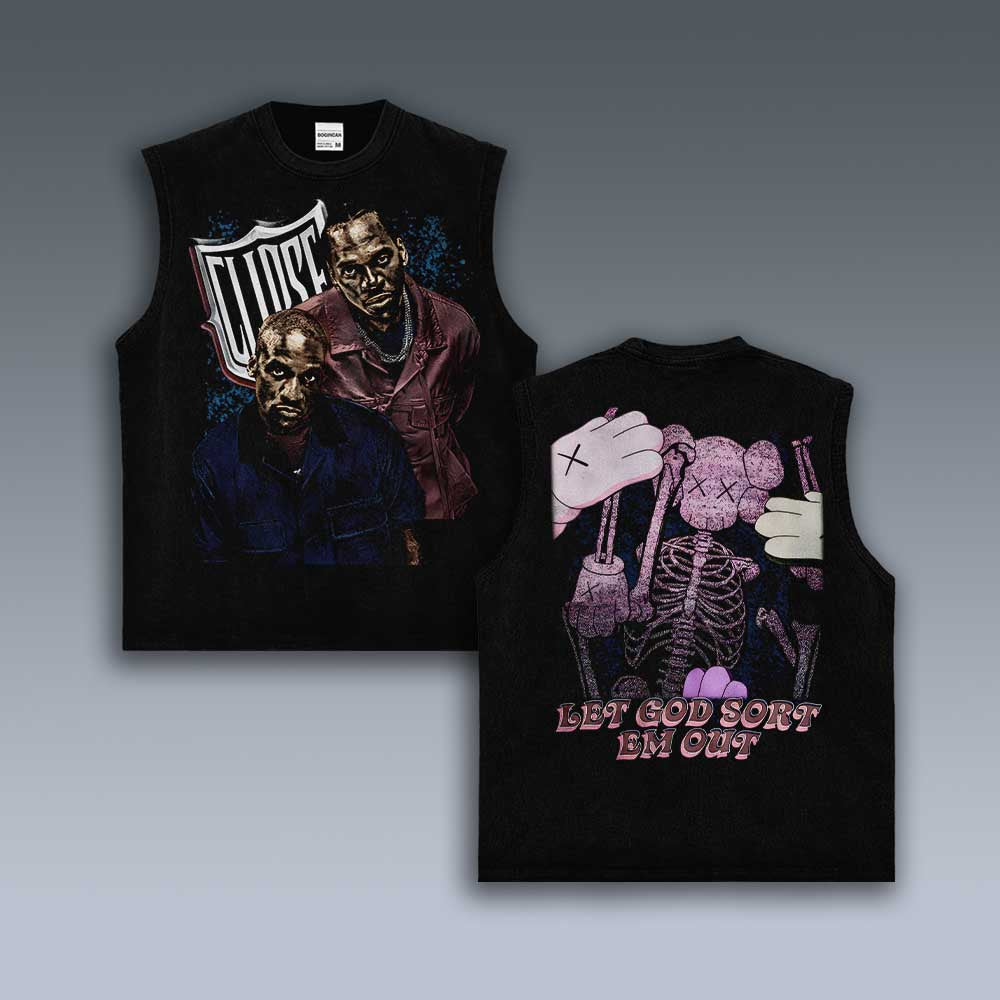 VINTAGE TANK TOP | LET GOD SORT EM OUT