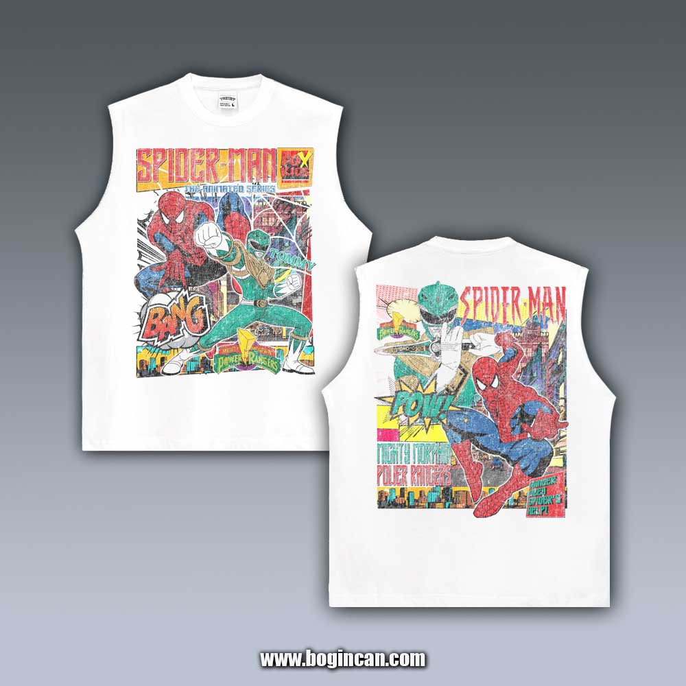 VINTAGE TANK TOP | GREEN RANGER X SPIDERMAN 5.27
