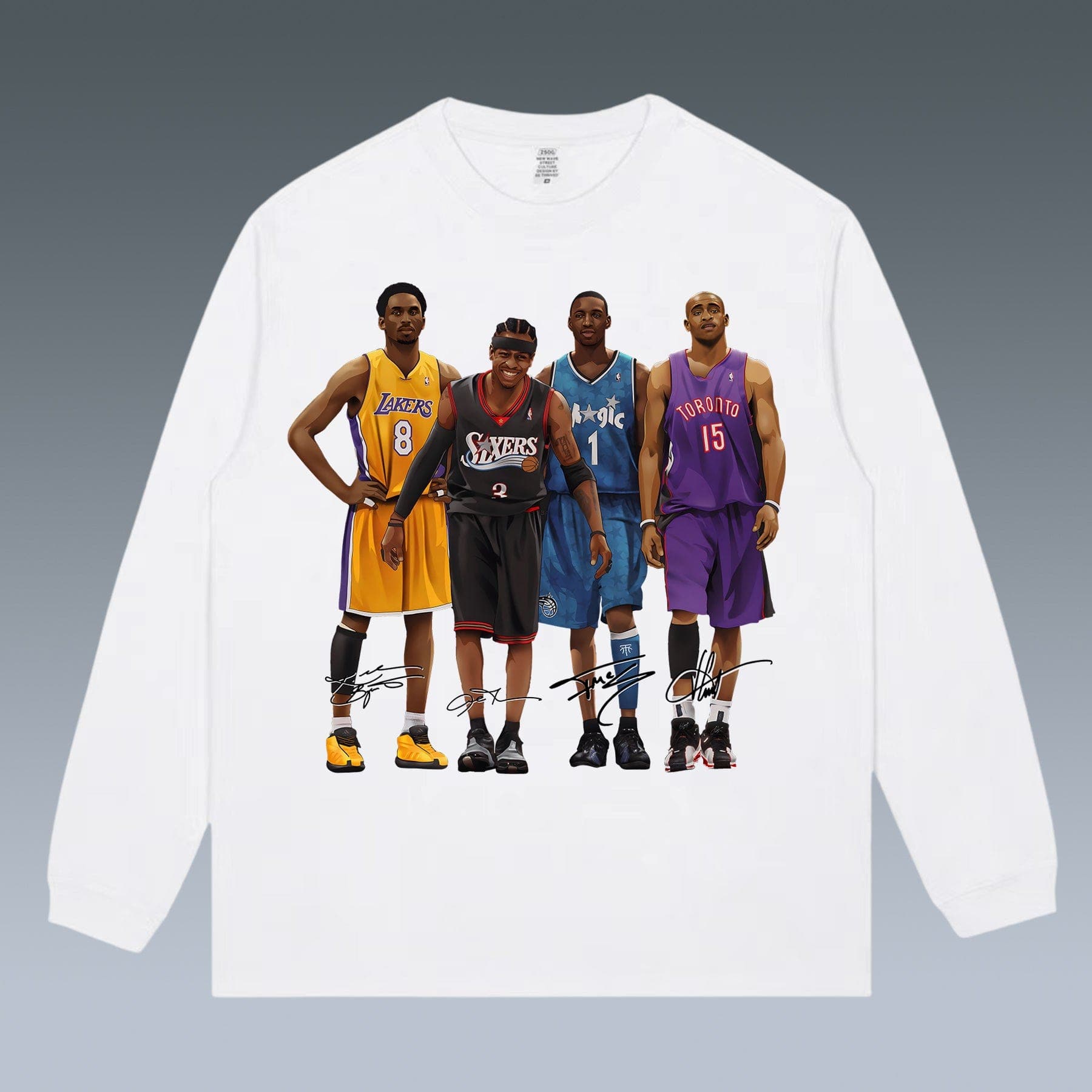 VINTAGE LONG SLEEVE TEE | KOBE-IVERSON-TMAC-VINCE CARTER