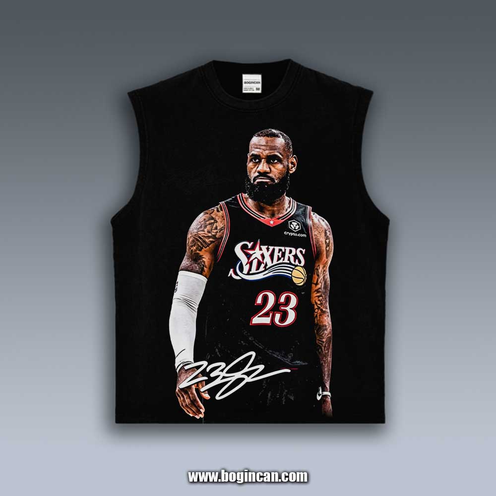 VINTAGE TANK TOP | LEBRON JAMES 76ERS 7.27