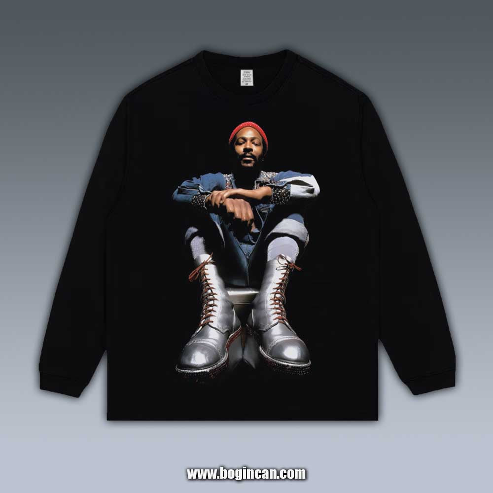 VINTAGE LONG SLEEVE TEE | MARVIN GAYE