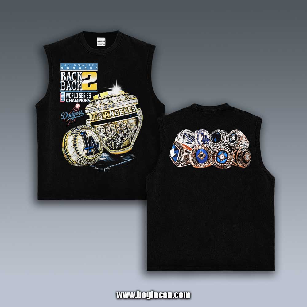 VINTAGE TANK TOP | 2025 DODGERS CHAMPIONS V9