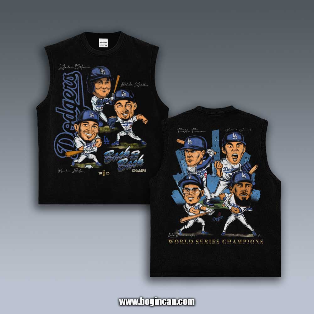 VINTAGE TANK TOP | 2025 DODGERS CHAMPIONS V4