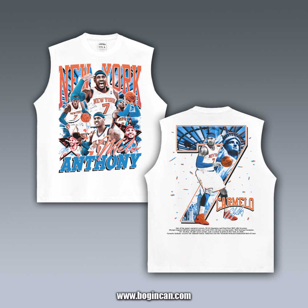 VINTAGE TANK TOP | CAMELO ANTHONY NY LEGACY 11.1