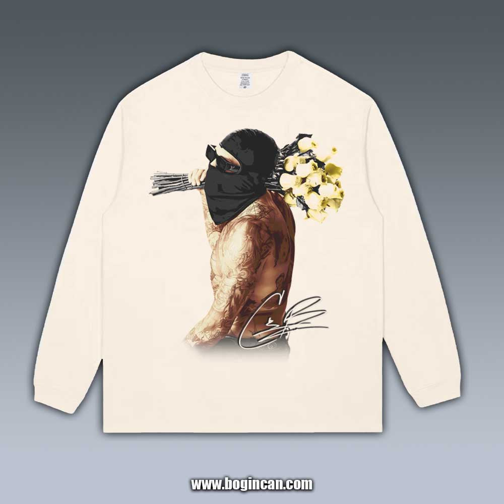 VINTAGE LONG SLEEVE TEE | CHRIS BROWN 7.31.2