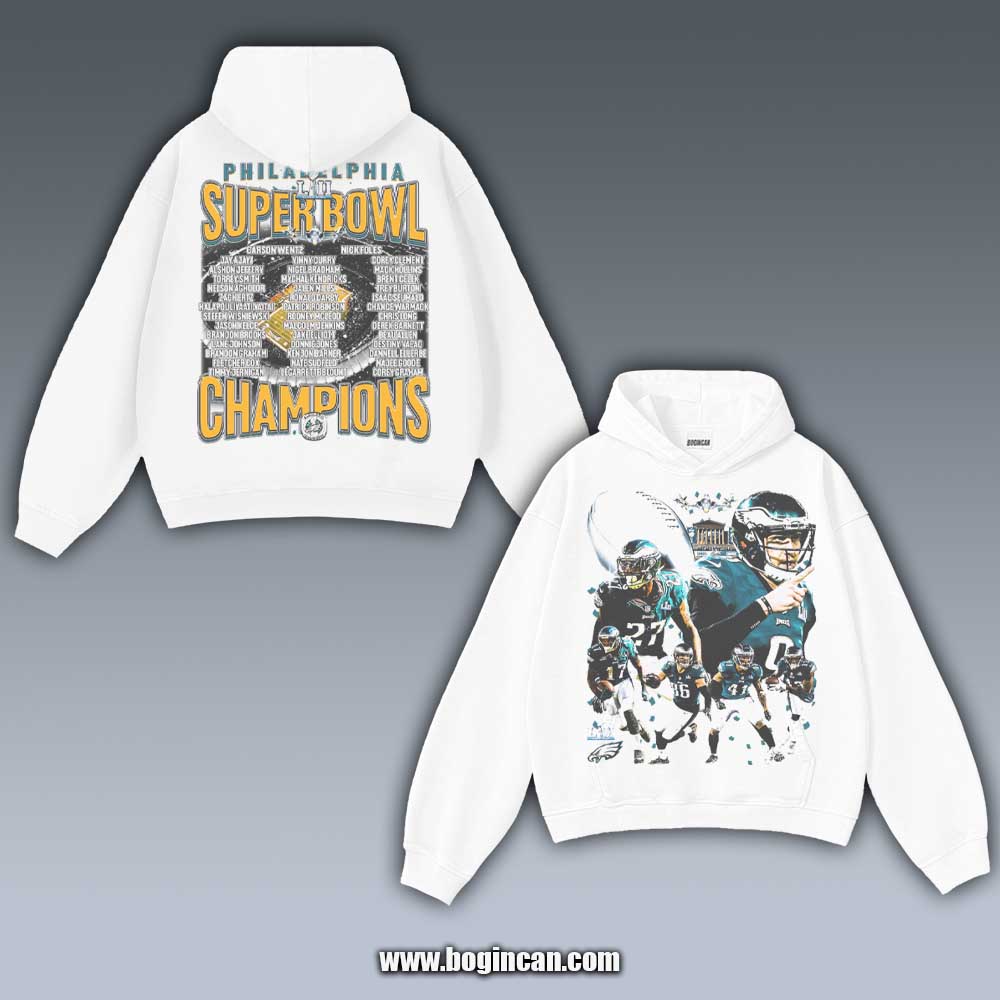 VINTAGE HOODIES | SUPER BOWL LII CHAMPS-CEAGLES