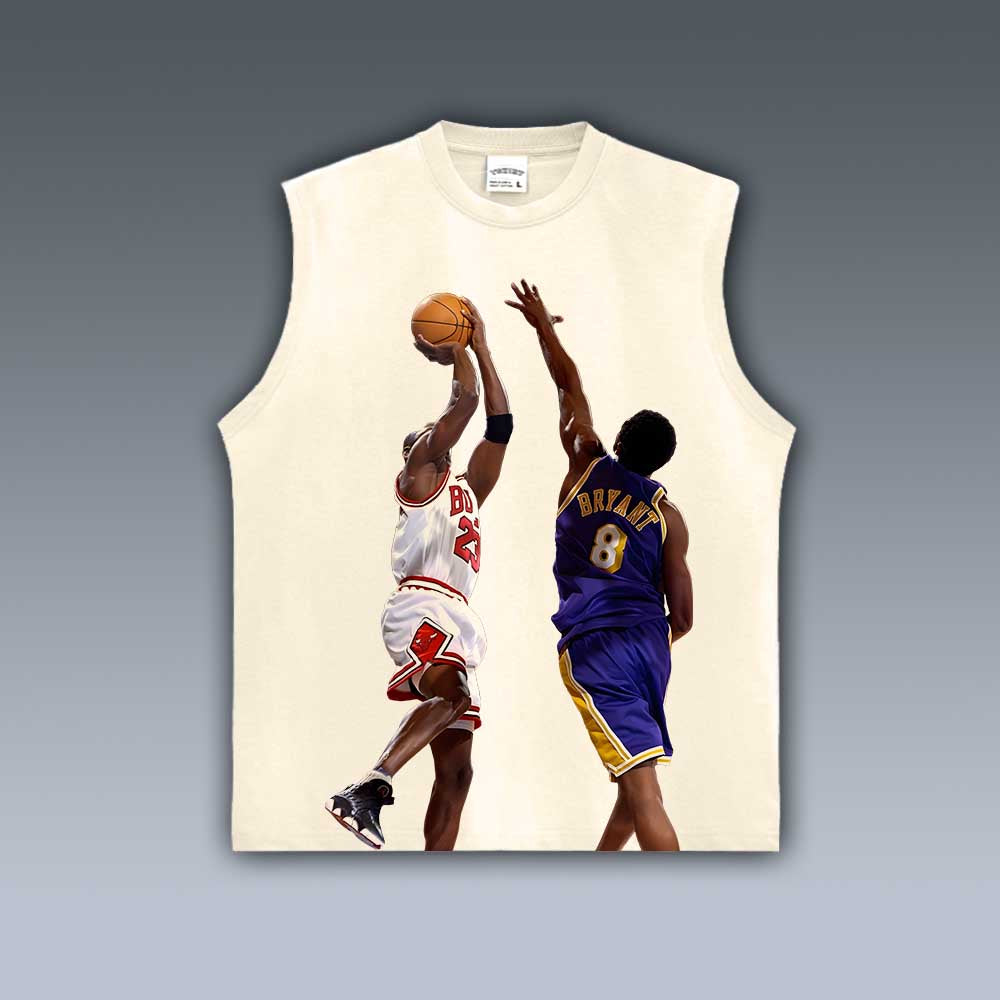 VINTAGE TANK TOP | KOBE VS JORDAN FADEAWAY 4.23