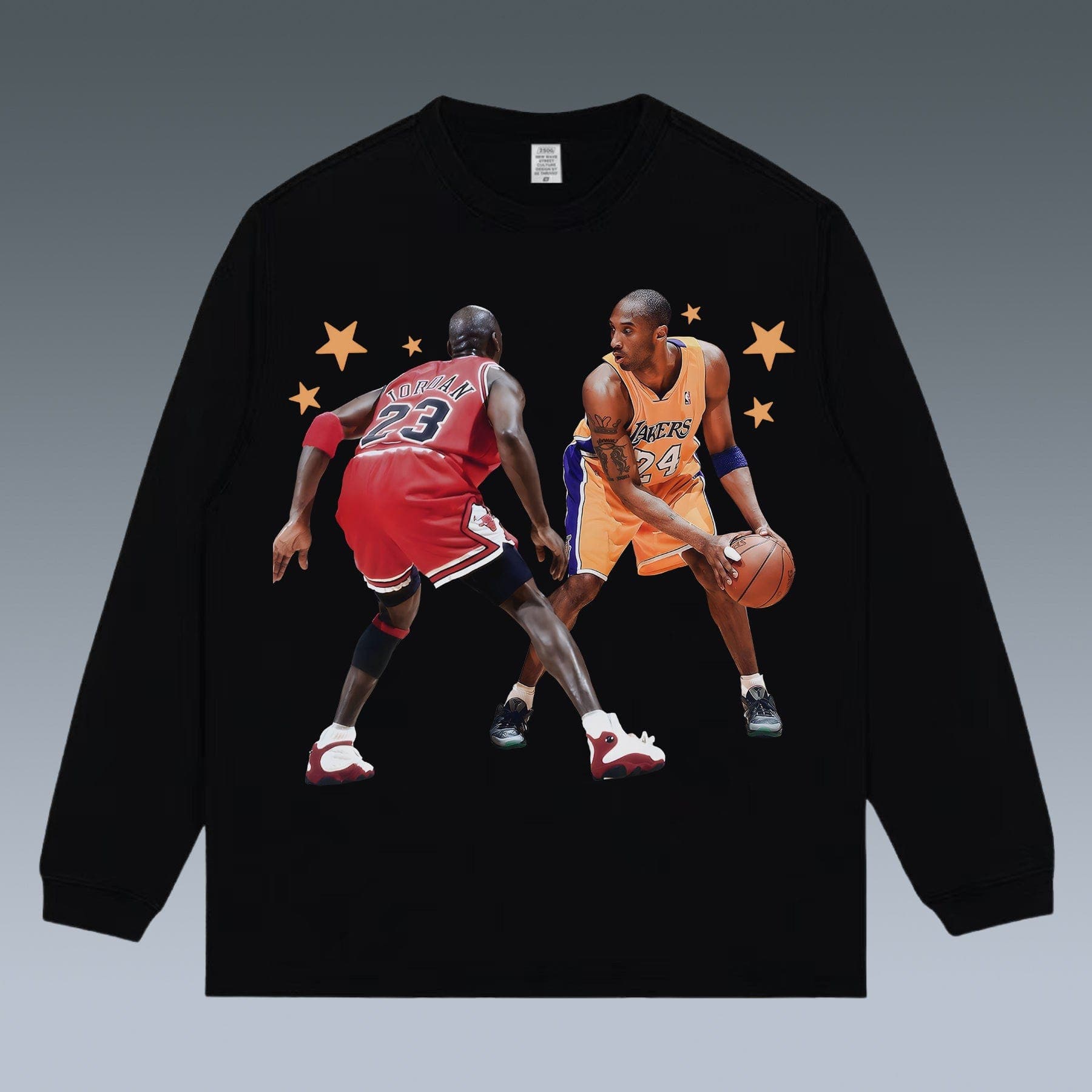 VINTAGE LONG SLEEVE TEE | KOBE VS JORDAN-8VS23