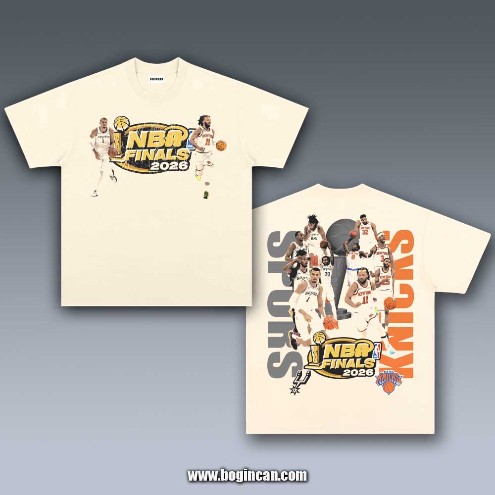 VINTAGE TEE | 2026 NBA FINALS SPURS VS KNICKS 6.4