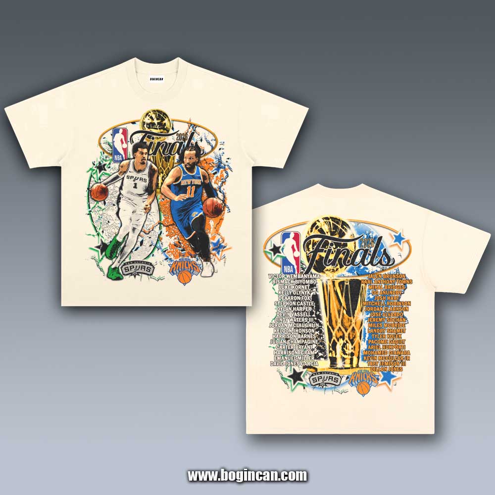 VINTAGE TEE | 2026 NBA FINALS SPURS VS KNICKS 6.4.1
