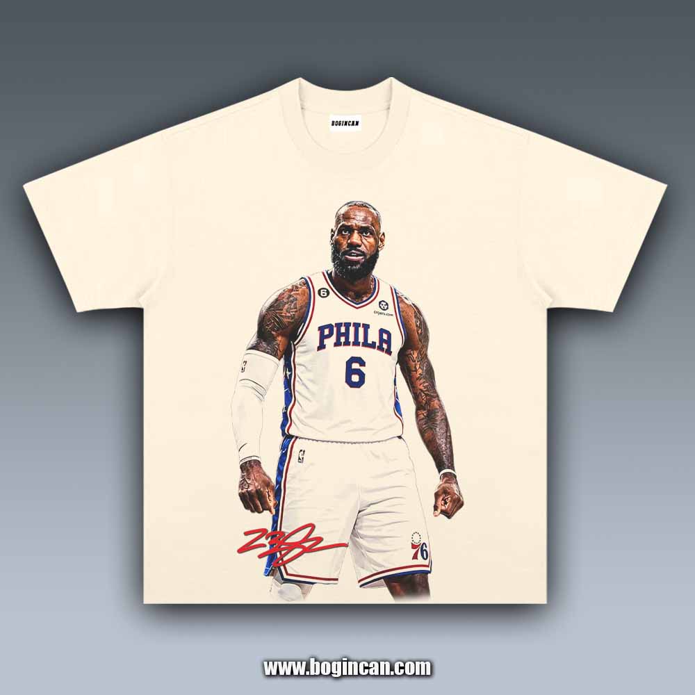 VINTAGE TEE | LEBRON JAMES 76ERS 7.27.1