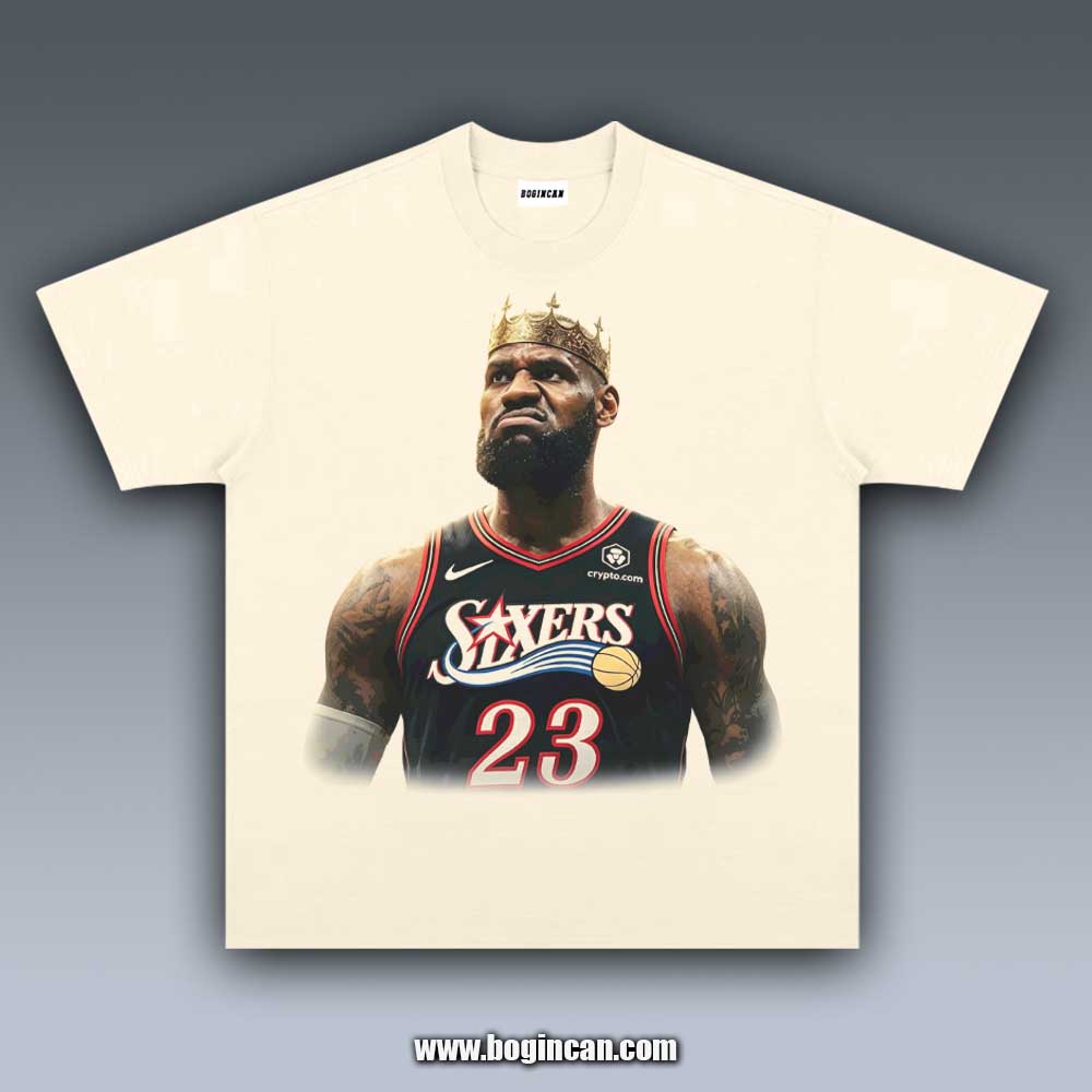 VINTAGE TEE | SIXERS KING JAMES 8.29