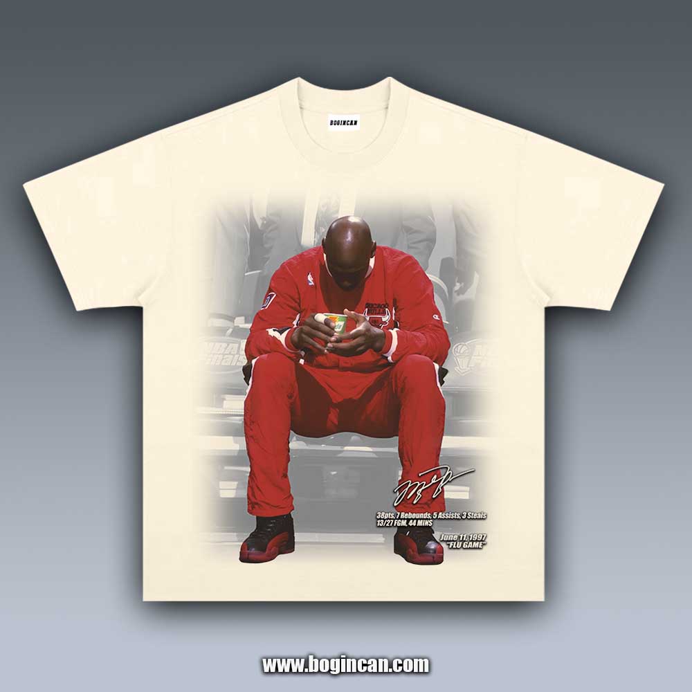 VINTAGE TEE | 1997 NBA FINALS G5 MICHAEL JORDAN FLU GAME