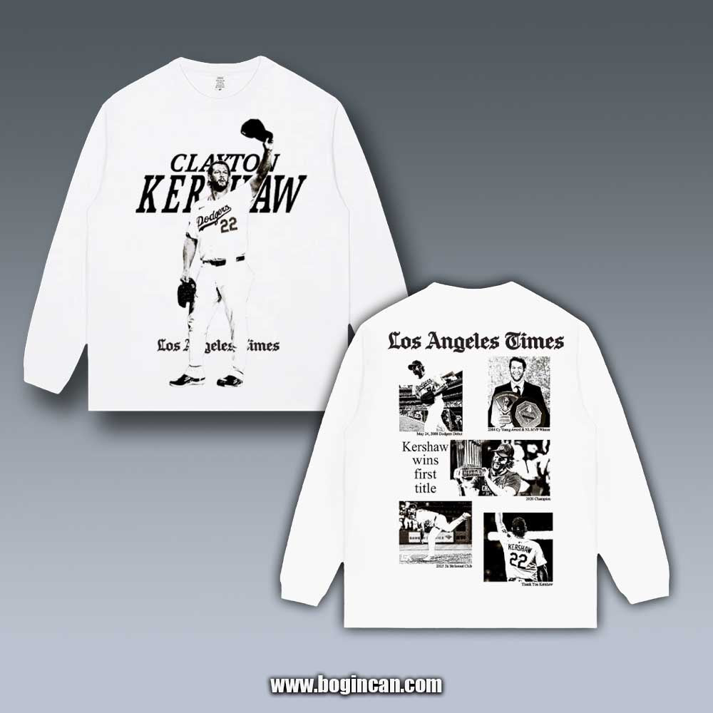 VINTAGE LONG SLEEVE TEE | KERSHAW LA TIMES 9.29