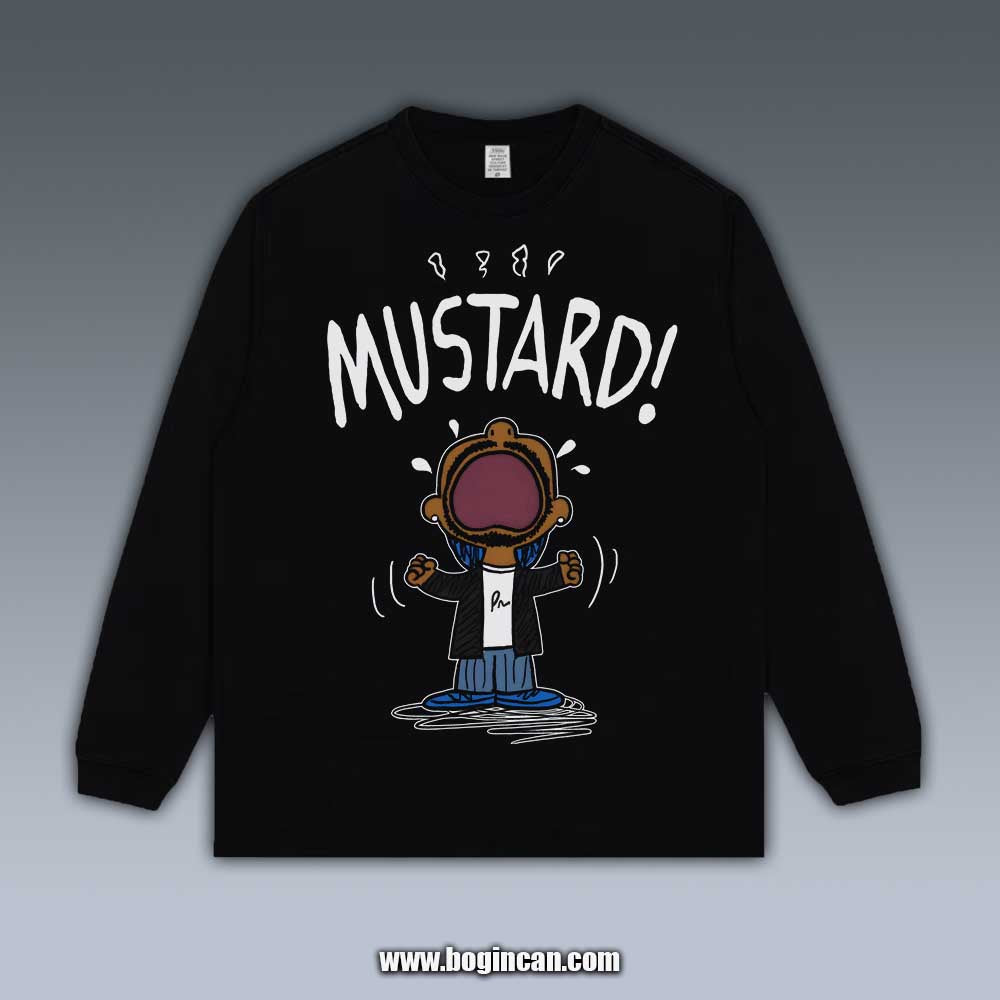 VINTAGE LONG SLEEVE TEE | KENDRICK LAMAR MUSTARD 2.17