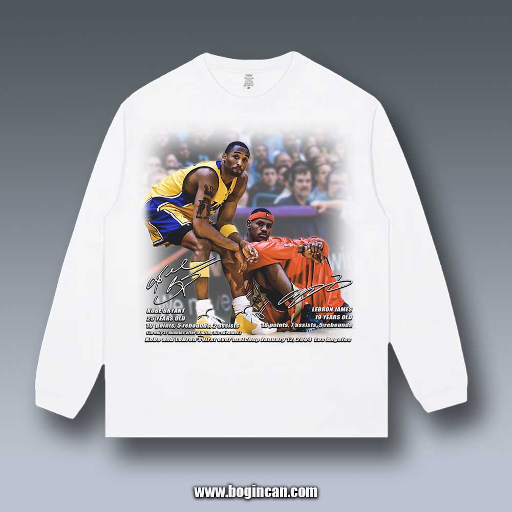 VINTAGE LONG SLEEVE TEE | KOBE AND LEBRON’S FIRST EVER MATCHUP