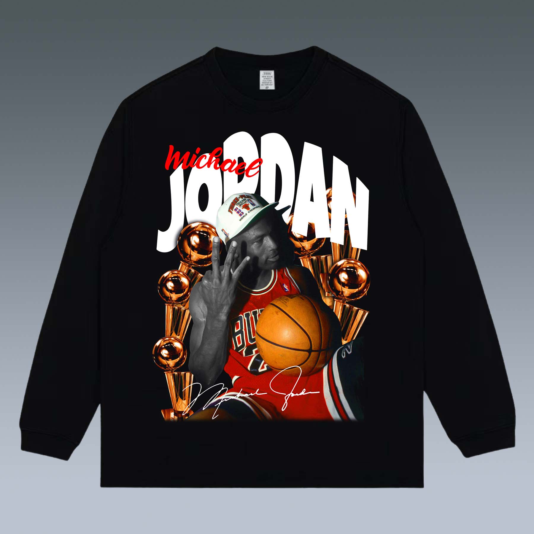 VINTAGE LONG SLEEVE TEE | MICHAEL JORDAN