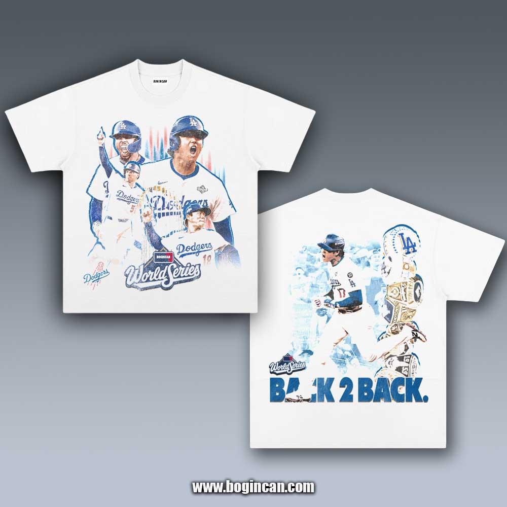 VINTAGE TEE | DODGER BACK TO BACK CHAMPS 11.7