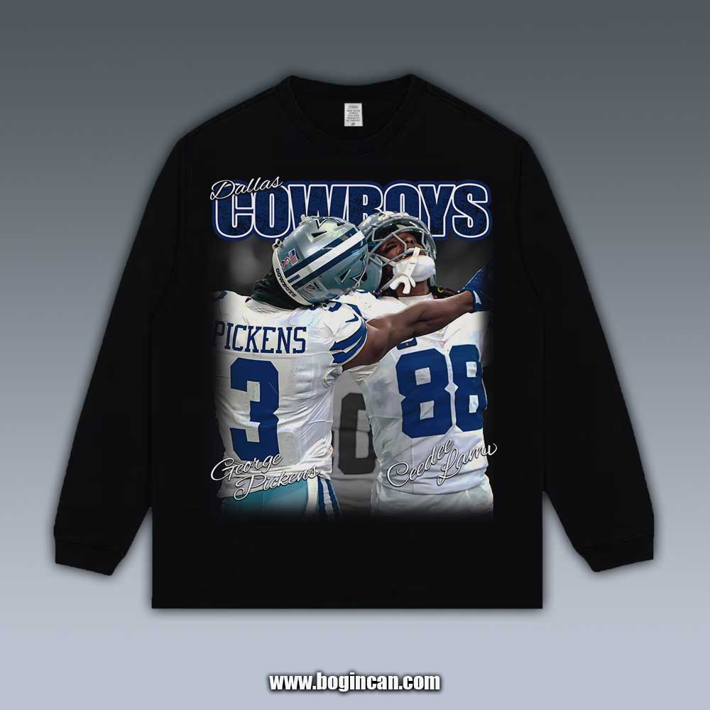 VINTAGE LONG SLEEVE TEE | CEEDEE LAMB AND GEORGE PICKENS