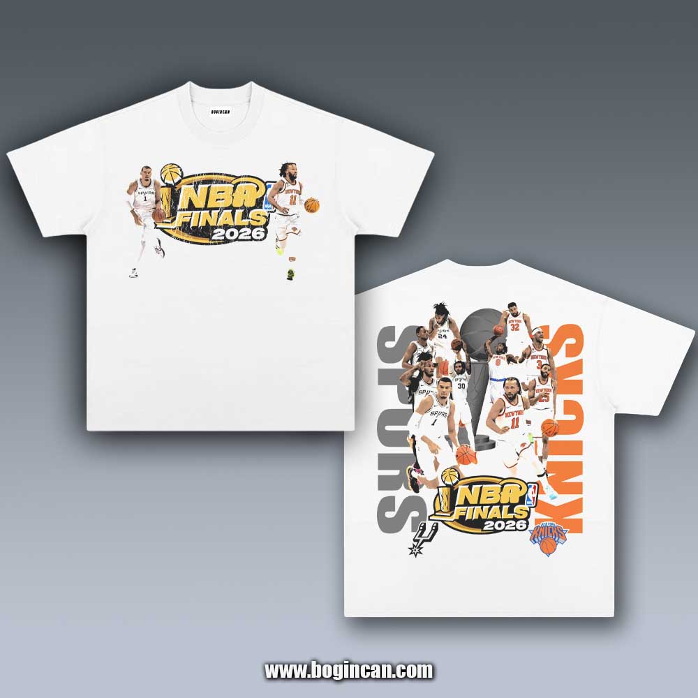 VINTAGE TEE | 2026 NBA FINALS SPURS VS KNICKS 6.4
