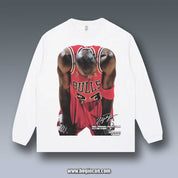VINTAGE LONG SLEEVE TEE | 1997 NBA FINALS G5 MICHAEL JORDAN FLU GAME V1