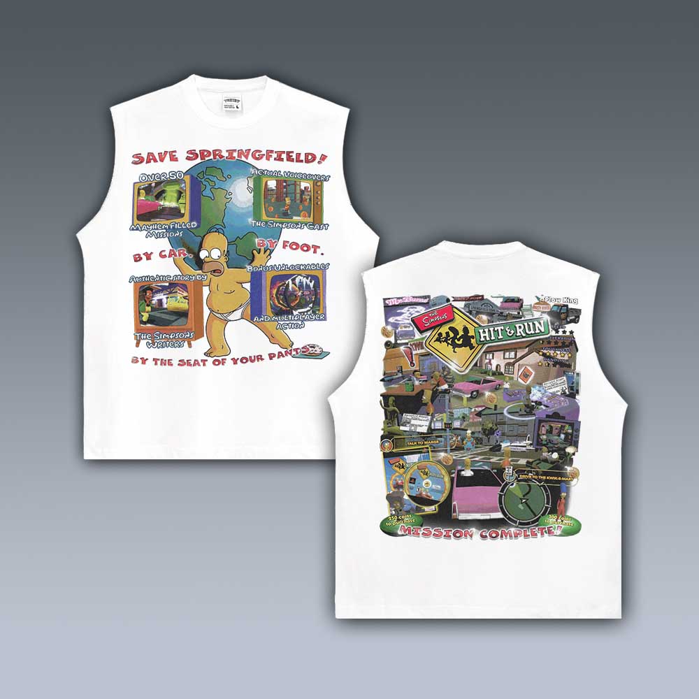 VINTAGE TANK TOP | THE SIMPSONS HIT & RUN 3.20