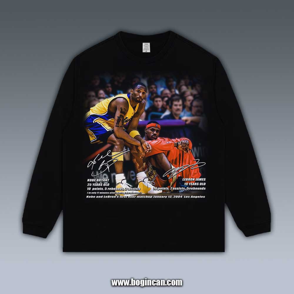 VINTAGE LONG SLEEVE TEE | KOBE AND LEBRON’S FIRST EVER MATCHUP