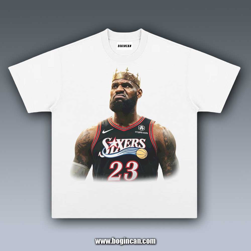VINTAGE TEE | SIXERS KING JAMES 8.29