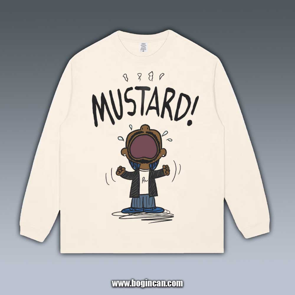 VINTAGE LONG SLEEVE TEE | KENDRICK LAMAR MUSTARD 2.17