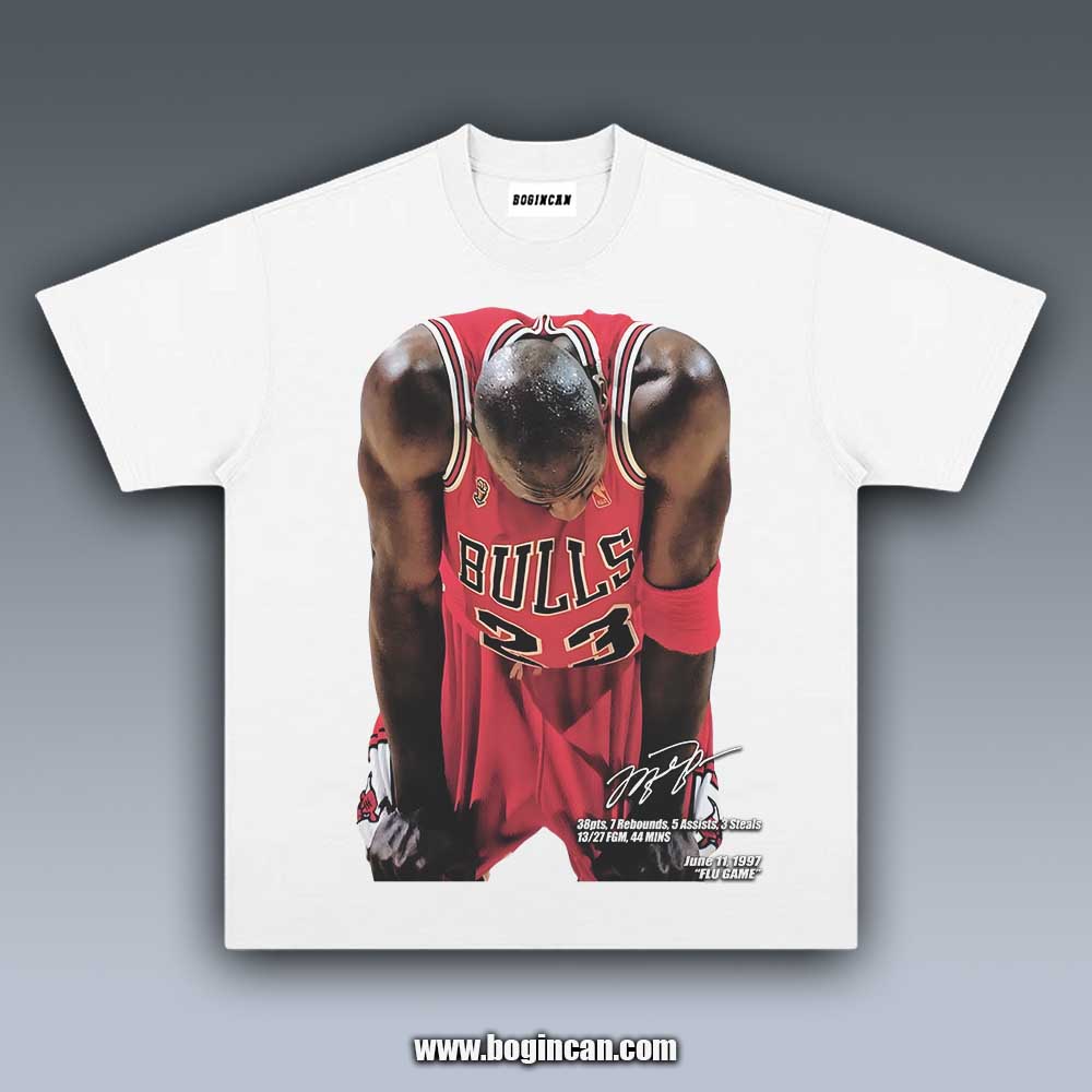 VINTAGE TEE | 1997 NBA FINALS G5 MICHAEL JORDAN FLU GAME V1