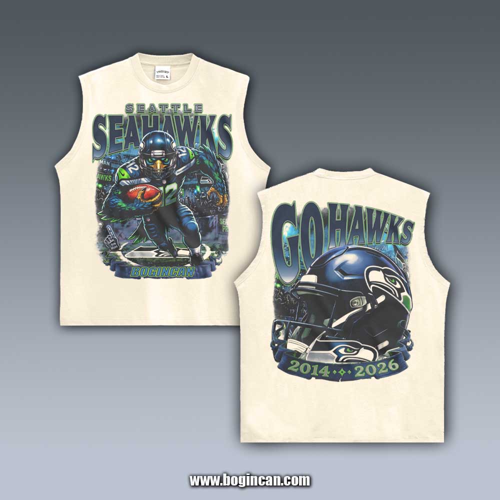 VINTAGE TANK TOP | GO HAWKS 10.14