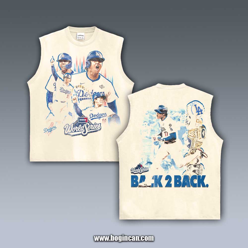 VINTAGE TANK TOP | DODGER BACK TO BACK CHAMPS 11.7