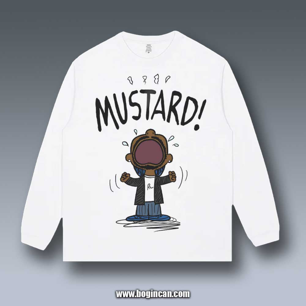 VINTAGE LONG SLEEVE TEE | KENDRICK LAMAR MUSTARD 2.17