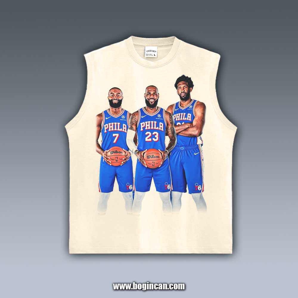 VINTAGE TANK TOP | LEBRON JAMES 76ERS 7.27.4