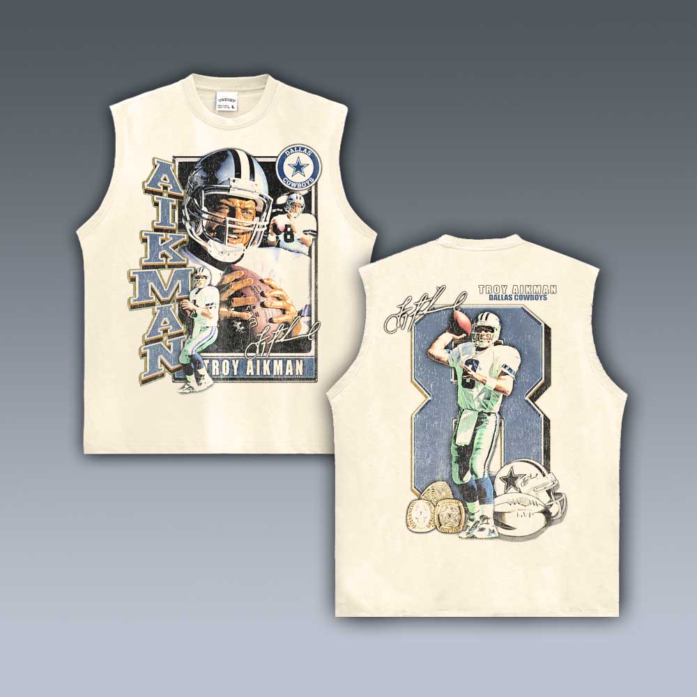VINTAGE TANK TOP | TROY AIKMAN RINGS 9.1