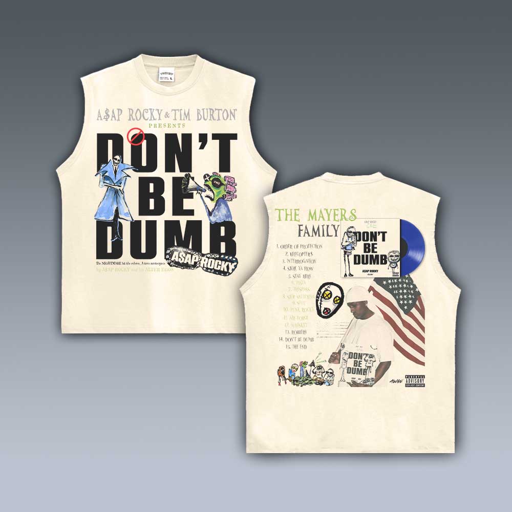 VINTAGE TANK TOP | DONT BE DUMB ASAP ROCKY V1