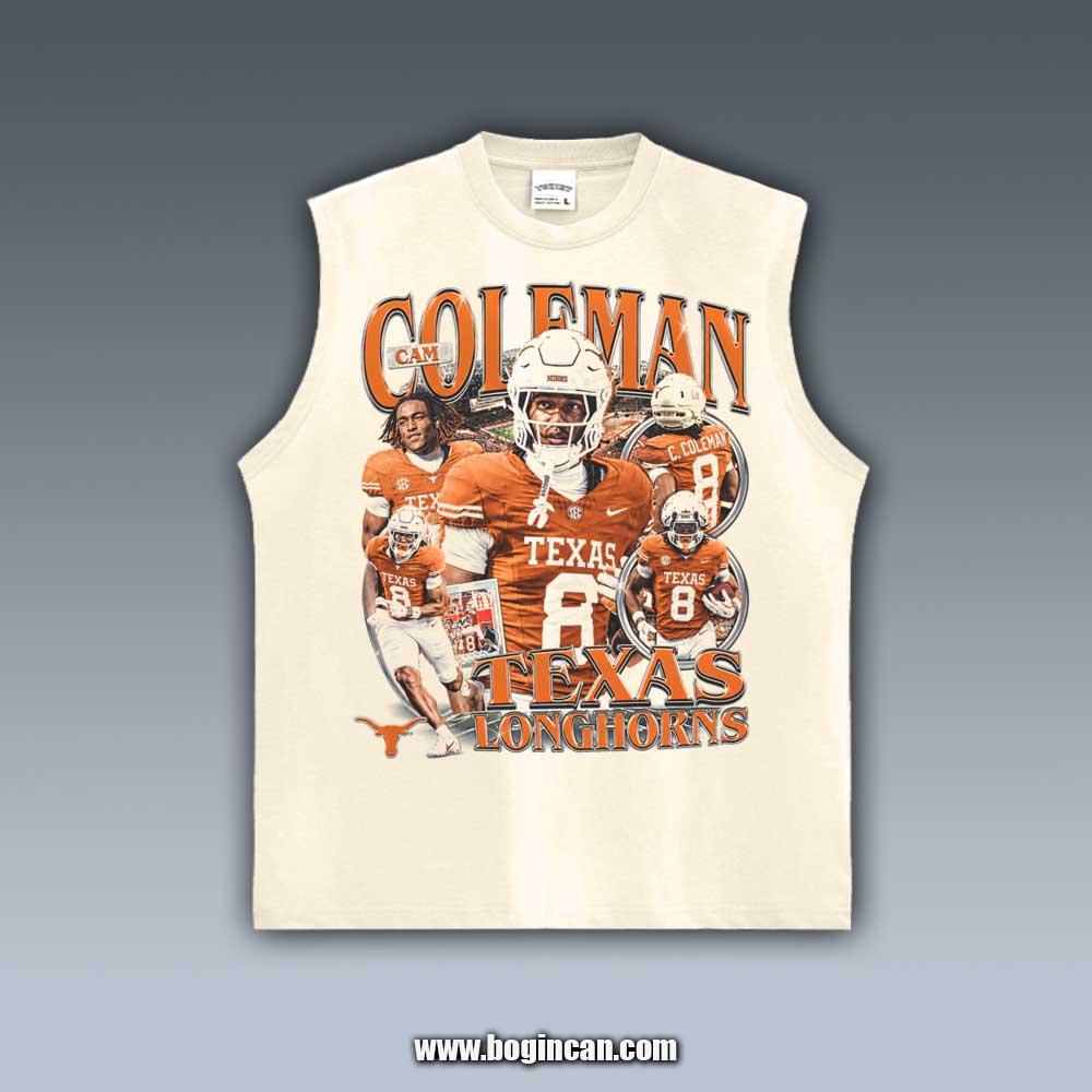 VINTAGE TANK TOP | CAM COLEMAN TEXAS 10.14