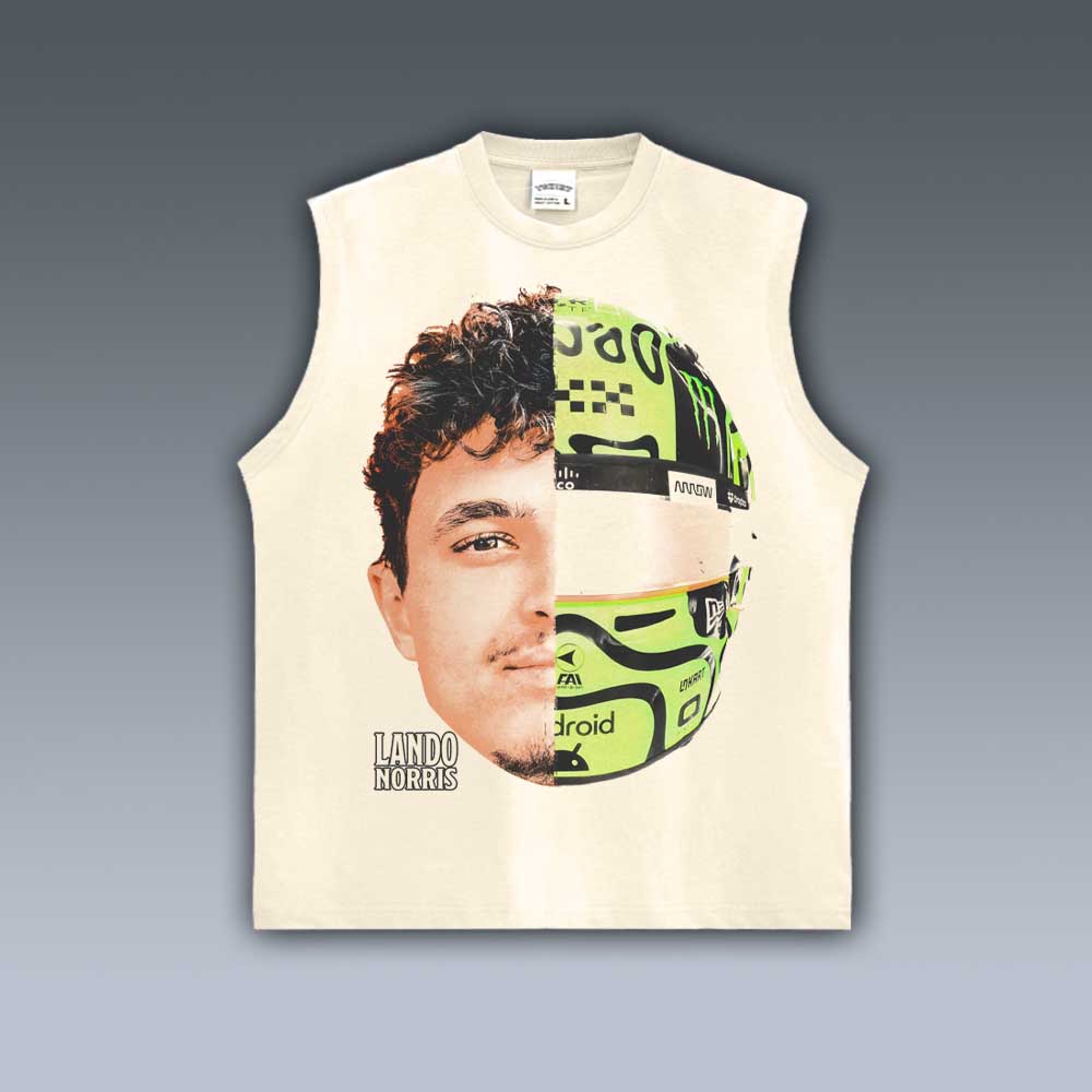 VINTAGE TANK TOP | LANDO NORRIS BIG FACE 9.4