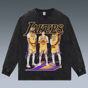 VINTAGE LONG SLEEVE TEE | LAKERS- LEBRON JAMES