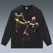 VINTAGE LONG SLEEVE TEE | LEBRON JAMES-DWYANE WADE