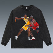 VINTAGE LONG SLEEVE TEE | KOBE& MICHAEL JORDAN