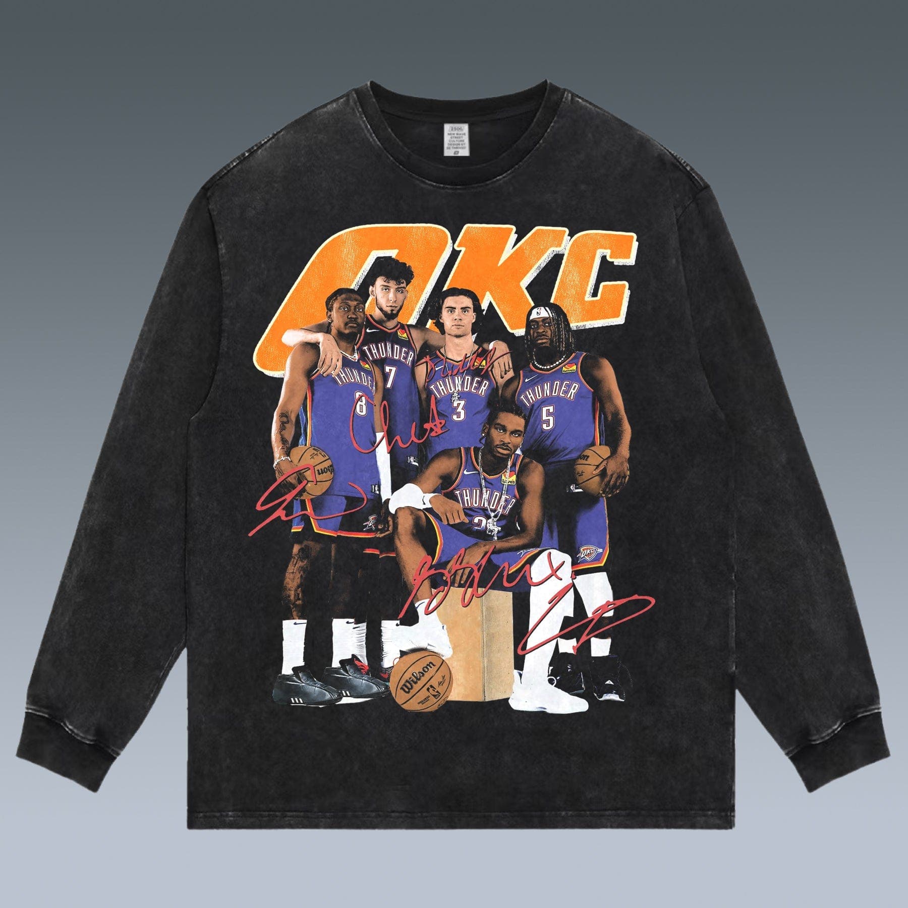 VINTAGE LONG SLEEVE TEE | OKC THUNDER
