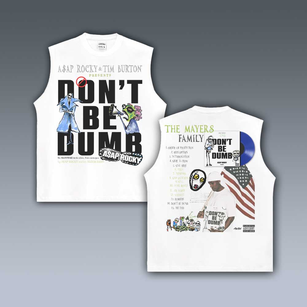 VINTAGE TANK TOP | DONT BE DUMB ASAP ROCKY V1