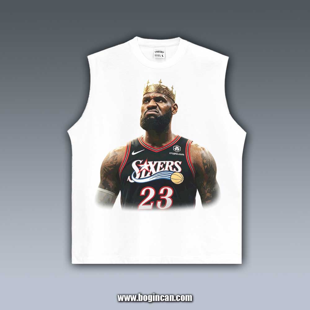 VINTAGE TANK TOP | SIXERS KING JAMES 8.29
